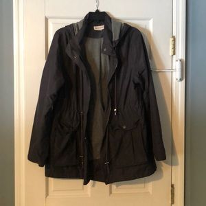 Merona Charcoal Gray Rain Jacket